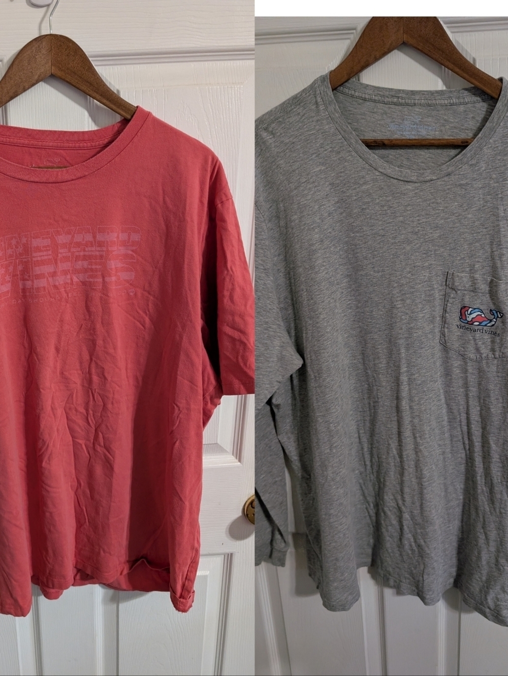 Vineyard Vines Mens T-Shirts Lot Gray Red/Pink Cotton Preppy Size 2XL XXL